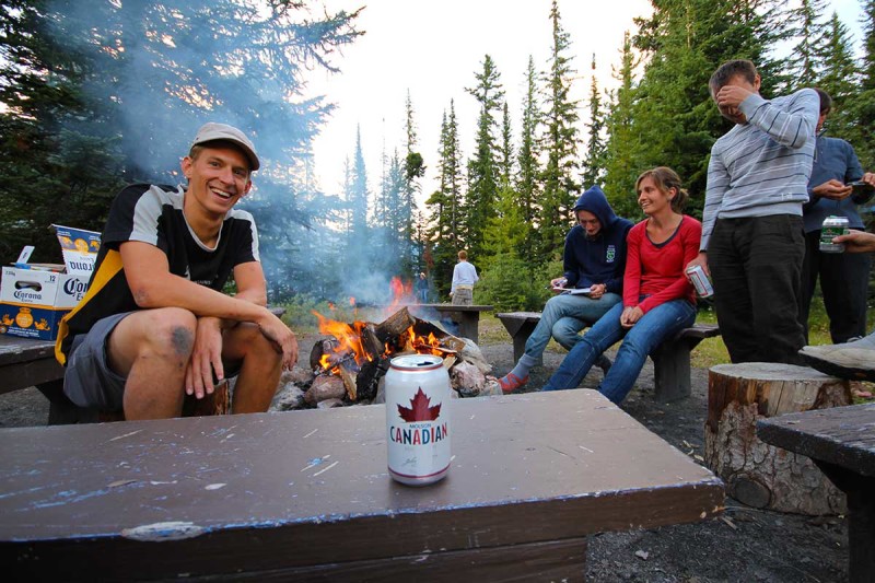 Get an authentic Canadian experience singing campfire songs under the stars drinking cans of Canadian Lager!
