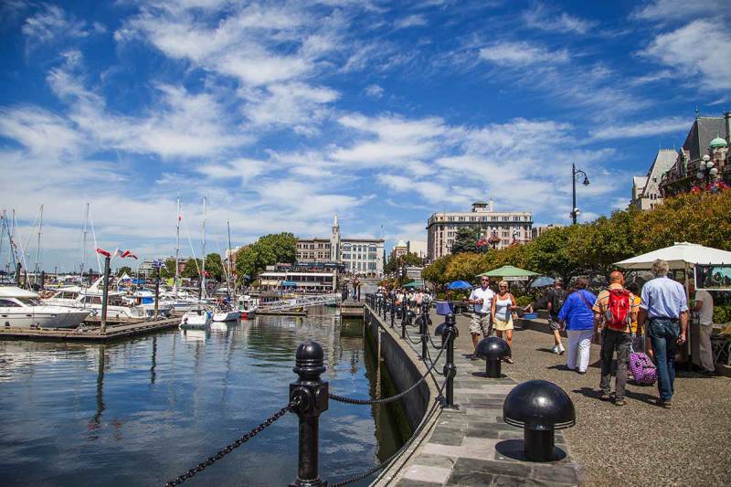 Victoria's harbour and town follow a relaxed holiday pace - everyday of the week