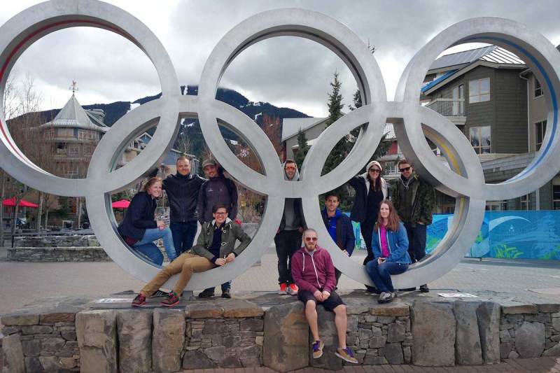 Whistler Olympic Rings, Visiting Whistler, backpacking in Whistler